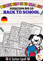 Aperçu - Feuilles d'exercices - Rechen-Mal-Blätter - Addition bis 10 (Back to school) | Rentrée scolaire Additions Mathématiques Allemand - Page de couverture