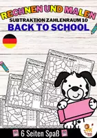 Aperçu - Feuilles d'exercices - Rechen-Mal-Blätter - Subtraktion Zahlenraum 10 (Back to school) | Rentrée scolaire Soustraction Mathématiques Allemand - Page de couverture