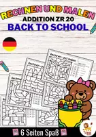 Aperçu - Feuilles d'exercices - Rechen-Mal-Blätter - Addition Zahlenraum 20 (Back to school) | Rentrée scolaire Additions Mathématiques Allemand - Page de couverture