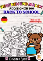 Voorbeeld - Rechen-Mal-Blätter - Addition Zahlenraum bis 100 (Back to school) Wiskunde Duits - Voorblad