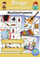 Vorschau - Spiele - Wortschatz Bingo - Musikinstrumente (Klasse 1 und 2) - Deckblatt