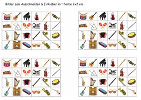 Vorschau - Arbeitsblätter - Materialpaket - Nichtleser - Musikinstrumente - DaZ/DaF / Deutsch / Sachunterricht - Seite 3