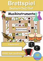 Vorschau - Arbeitsblätter - Materialpaket - Brettspiele - Musikinstrumente - DaZ/DaF / Deutsch / Sachunterricht - Seite 1