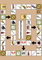 Vorschau - Arbeitsblätter - Materialpaket - Brettspiele - Musikinstrumente - DaZ/DaF / Deutsch / Sachunterricht - Seite 2