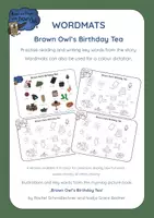 anteprima - Esercizi - Brown Owl's Birthday Tea - PICTURE DICTIONARY WORDMATS - Pagina di copertina