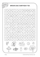 anteprima - Esercizi - Brown Owl's Birthday Tea - WORD SEARCH - Pagina 2
