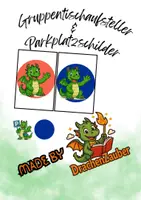 Vorschau - Anderer Materialtyp - Gruppentischaufsteller & Parkplatzschilder - Drachenklasse - Deckblatt