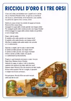 anteprima - Esercizi - Riccioli d'oro e i tre orsi schede didattiche - Pagina 1