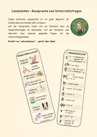 Vorschau - Merkblätter - Lesezeichen Aussprache + "Frases para la clase" - praktischer Begleiter im Spanischunterricht (Unterrichtsfragen, Redemittel) - Deckblatt