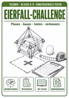 Vorschau - Unterrichtsreihen - Eierfall-Challenge: Unterrichtsreihe für Klasse 6-9 - Deckblatt