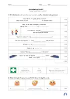 Vorschau - Test - Orange Line 2 Unit 1 Vokabeltest / vocabulary test (Station 2) - Deckblatt