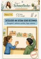 Vorschau - Arbeitsblätter - Satzglieder Klasse 5 -6 Satzbau sicher bestimmen - Deckblatt