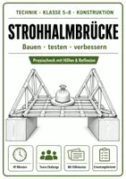 Vorschau - Stundenentwürfe - Strohhalmbrücke: Technik-Challenge für Klasse 5-8 - Deckblatt