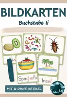 Vorschau - Bildkarten - Bildkarten Buchstabeneinführung - Buchstabe I i | Klasse 1 - Deckblatt