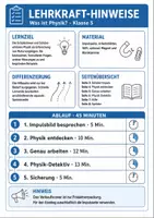 Vorschau - Arbeitsblätter - Was ist Physik? Einstieg mit Arbeitsblättern für Klasse 5 - Seite 1
