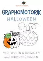 Vorschau - Arbeitsblätter - Graphomotorik Schwungübungen Klasse 1 - Schwungübungen Herbst & Schwungübungen Halloween - Deckblatt