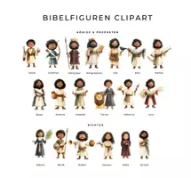 Vorschau - Bildkarten - Bibelfiguren Clipart, Biblische Personen, Neues Testament, Altes Testament, Bibelgeschichten Clipart, Kindergottesdienst Kunst - Seite 3
