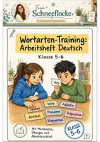 Vorschau - Arbeitsblätter - Wortarten-Training Klasse 5 -6 Regeln und Übungen - Deckblatt
