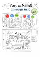 Vorschau - Arbeitsblätter - Silben Mein Silbenheft - Miniheft Anfangsunterricht Klasse 1 - Deckblatt