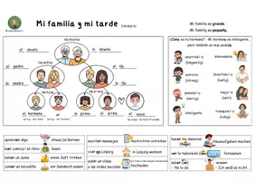 Vorschau - Arbeitsblätter - Wortschatzübersicht „Mi familia y mi tarde“ – Unidad 3A,4 (Vamos Adelante 1, Klett) - Seite 3