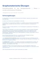 Vorschau - Arbeitsblätter - Graphomotorik Schwungübungen Klasse 1 - Seite 1