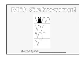 Vorschau - Arbeitsblätter - Graphomotorik Schwungübungen Klasse 1 - Seite 3