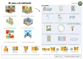 Vorschau - Arbeitsblätter - Wortschatzübersicht „Mi casa y mi habitación“ (Haus, Zimmer) – Unidad 4B (Vamos Adelante 1, Klett) - Deckblatt