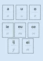 Voorbeeld - Letterkaartjes - Veilig leren lezen zoemversie - Pagina 1