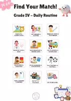 anteprima - Flashcard - Find Your Match! - Grade 4 - Attività per creare coppie - Pagina di copertina