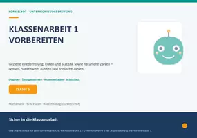 Vorschau - Stundenentwürfe - Mathe Klasse 5 Klassenarbeit Unterrichtsvorbereitung - Deckblatt