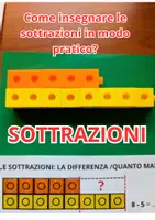 anteprima - Esercizi - Sottrazioni Pratiche (+ Kit Cubetti Fai-da-Te) - Pagina di copertina
