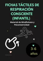 Vista previa - Hojas de trabajo - Fichas TÁCTILES de respiración consciente (Infantil) | 🖐️ Material de Mindfulness y Psicomotricidad (3-6 años) - Portada