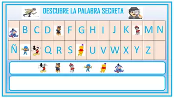 Vista previa - Hojas de trabajo - DESCUBRE PALABRAS SECRETAS CON PERSONAJES - página 2