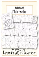 Vorschau - Arbeitsblätter - Arbeitsheft Male weiter - Deckblatt