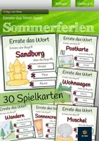 Vorschau - Spiele - Sommerferien - Errate das Wort Spiel - Deckblatt