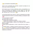 Vista previa - Hojas de trabajo - Las sílabas en mis manos - página 1