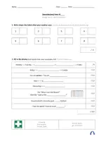 Vorschau - Test - Orange Line 1 Unit 2 Vokabeltest / vocabulary test (Station 2) - Deckblatt