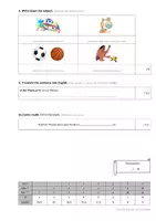 Vorschau - Test - Orange Line 1 Unit 2 Vokabeltest / vocabulary test (Station 2) - Seite 1