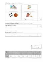 Vorschau - Test - Orange Line 1 Unit 2 Vokabeltest / vocabulary test (Station 2) - Seite 3
