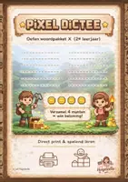 Voorbeeld - Kant en klare pixeldicteespelling2eleerjaar_ Juf Hageladie - Voorblad