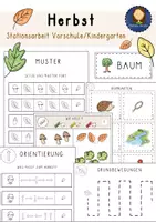Vorschau - Arbeitsblätter - Herbst Vorschule / Kindergarten - Deckblatt