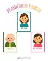 Vista previa - Unidades / Secuencias / Situaciones de Aprendizaje - Flashcards Familia ESPAÑOL - Portada