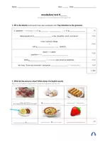 Vorschau - Test - Orange Line 2 Unit 4 Vokabeltest / vocabulary test (Station 1) - Deckblatt