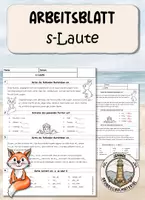 Vorschau - Arbeitsblätter - Arbeitsblatt s-Laute - Deckblatt