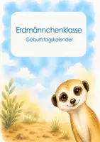 Vorschau - Poster - Erdmännchenklasse - Geburtstagskalender - Deckblatt