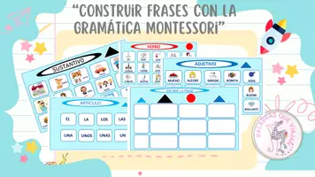 Vista previa - Hojas de trabajo - hacer frases montessori - Portada