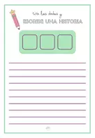 Vista previa - Hojas de trabajo - Ficha de escritura creativa con dados - Portada