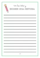 Vista previa - Hojas de trabajo - Ficha de escritura creativa con dados - página 3