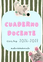 Vista previa - Para docentes: organización, planificación y formación - Cuaderno Docente + Reuniones 2026-2027 de GATITOS - Portada