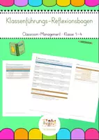 Vorschau - Anderer Materialtyp - Classroom Management - Klassenführungs-Reflexionsbogen - Deckblatt